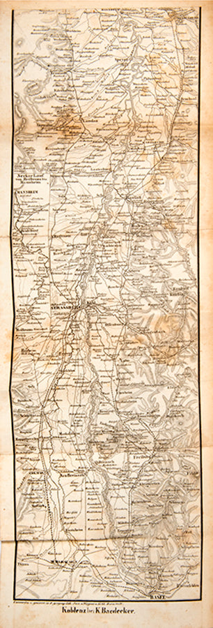 Plans include Strassburg, Frankfurt, Heidelberg, Bonn, Cologne and Aachen.