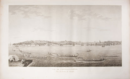 A superior unfolded copy of the first edition of Antoine Melling's magnificent work on Constantinople. 'one of the finest topographical illustrated books ever produced' (Koç). Unfolded examples rarely appear on the market.