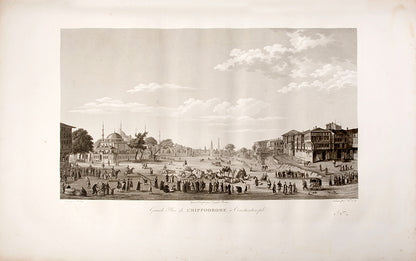 A superior unfolded copy of the first edition of Antoine Melling's magnificent work on Constantinople. 'one of the finest topographical illustrated books ever produced' (Koç). Unfolded examples rarely appear on the market.