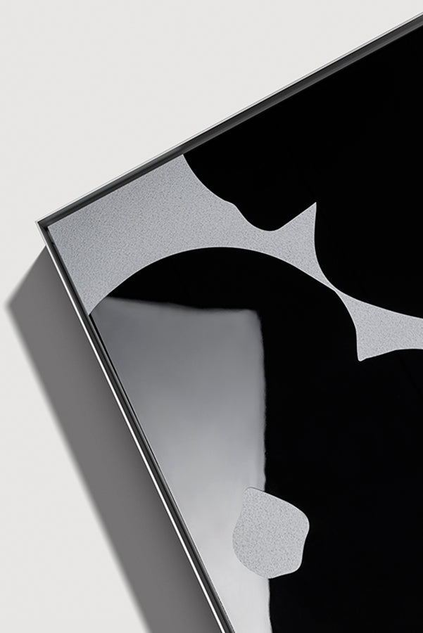 Donald Sultan, Black Poppies in Cement, 2024, acrylic and concrete high rendered print on aluminium, signed by the artist, from the edition of 20