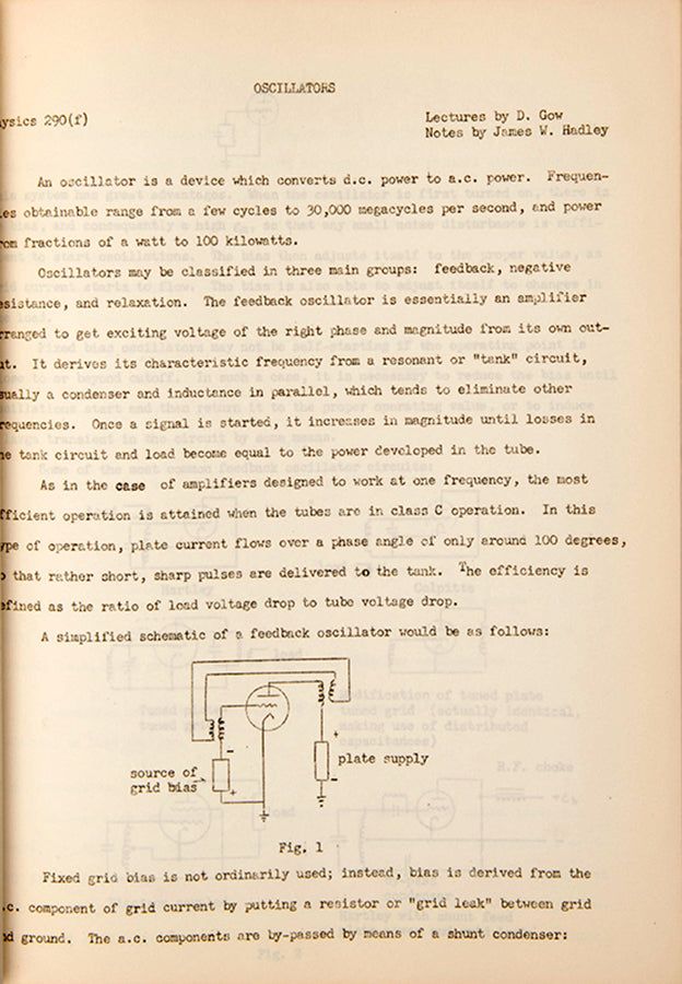 Rare set of mimeographed lecture notes from an experimental physics course connected with Berkeley's Radiation Laboratory, with chapters by three Nobel Prize winners, 1950.