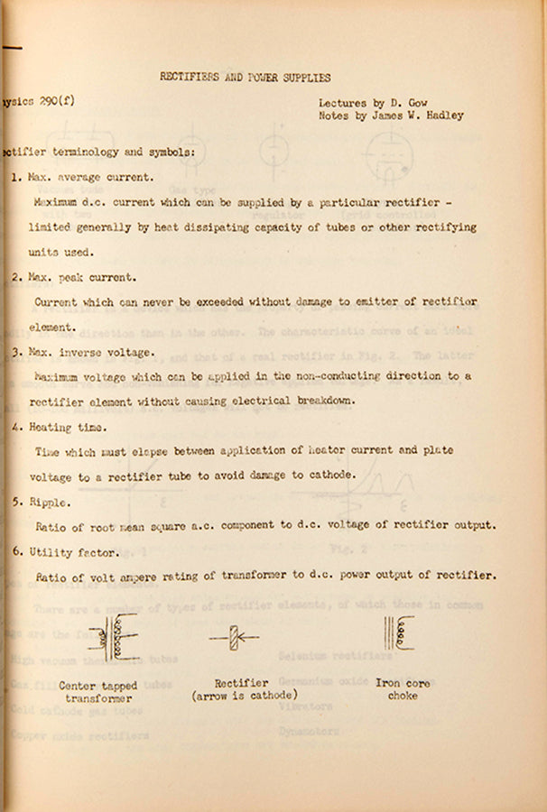 Rare set of mimeographed lecture notes from an experimental physics course connected with Berkeley's Radiation Laboratory, with chapters by three Nobel Prize winners, 1950.