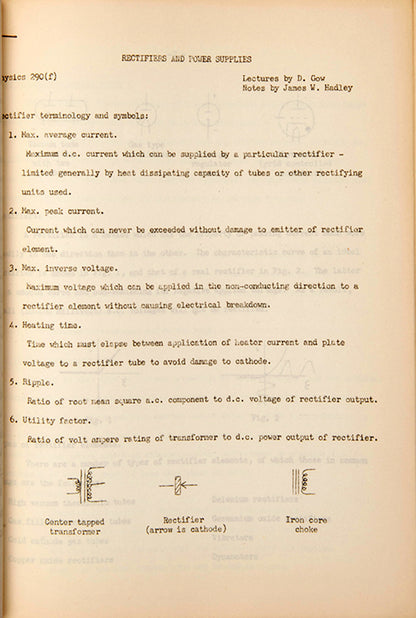 Rare set of mimeographed lecture notes from an experimental physics course connected with Berkeley's Radiation Laboratory, with chapters by three Nobel Prize winners, 1950.