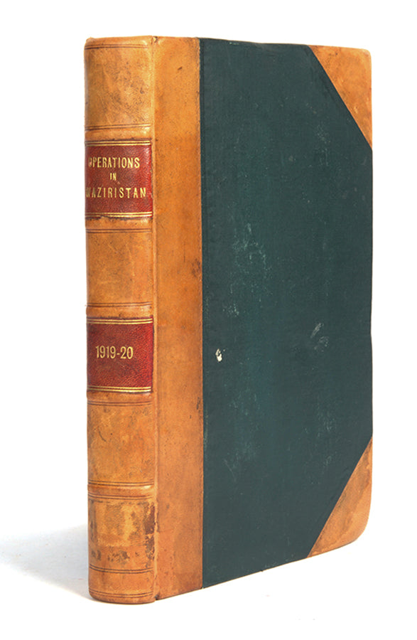 The scarce official account of the Waziristan campaign 1919–1920, and preceding 1917 conflict, with copious views and maps of the scarcely traversed terrain and landscape of Waziristan.