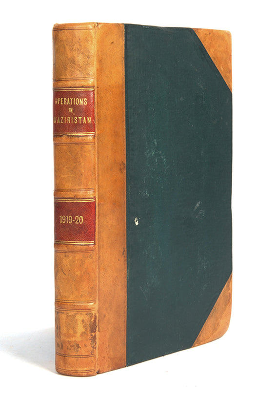 The scarce official account of the Waziristan campaign 1919–1920, and preceding 1917 conflict, with copious views and maps of the scarcely traversed terrain and landscape of Waziristan.