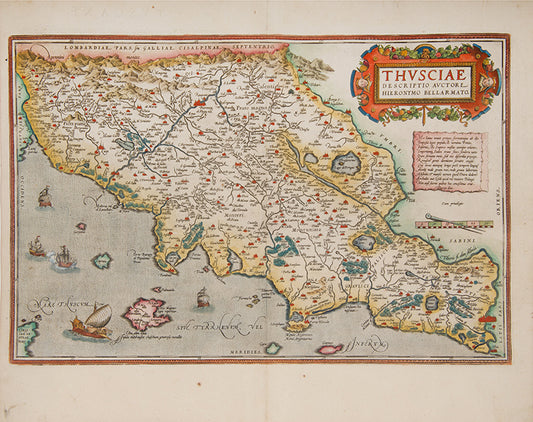 THVSCIAE DESCRIPTIO AVCTORE HIERONYMO BELLARMATO.