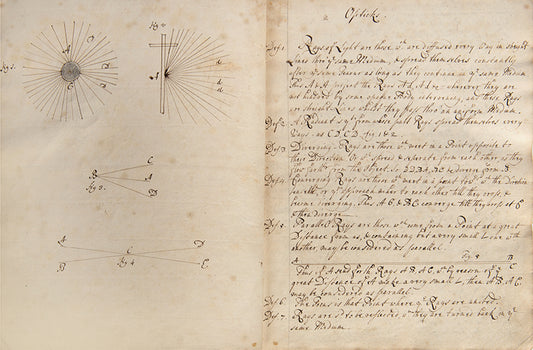 An unusual late 18th century manuscript on physics and science that cites Isaac Newton and William Harvey, among others, and is partly based on the work of Roger Cotes.