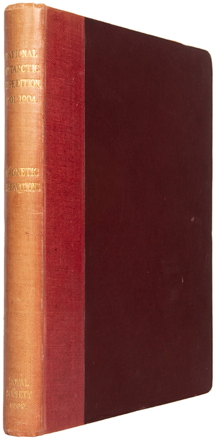 This copy of Magnetic Observations has an important provenance as Nordenskjölds was on the Swedish Scientific expedition to the Antarctic, 1901-1903 and would have had a particular interest in the results of the Discovery expedition.