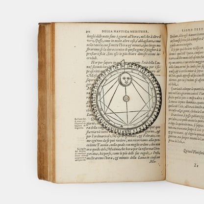 The 1607 second edition of the maritime classic Nautica Mediterranea by Bartolomeo Crescenzi, with the rare portolan chart of the Mediterranean.