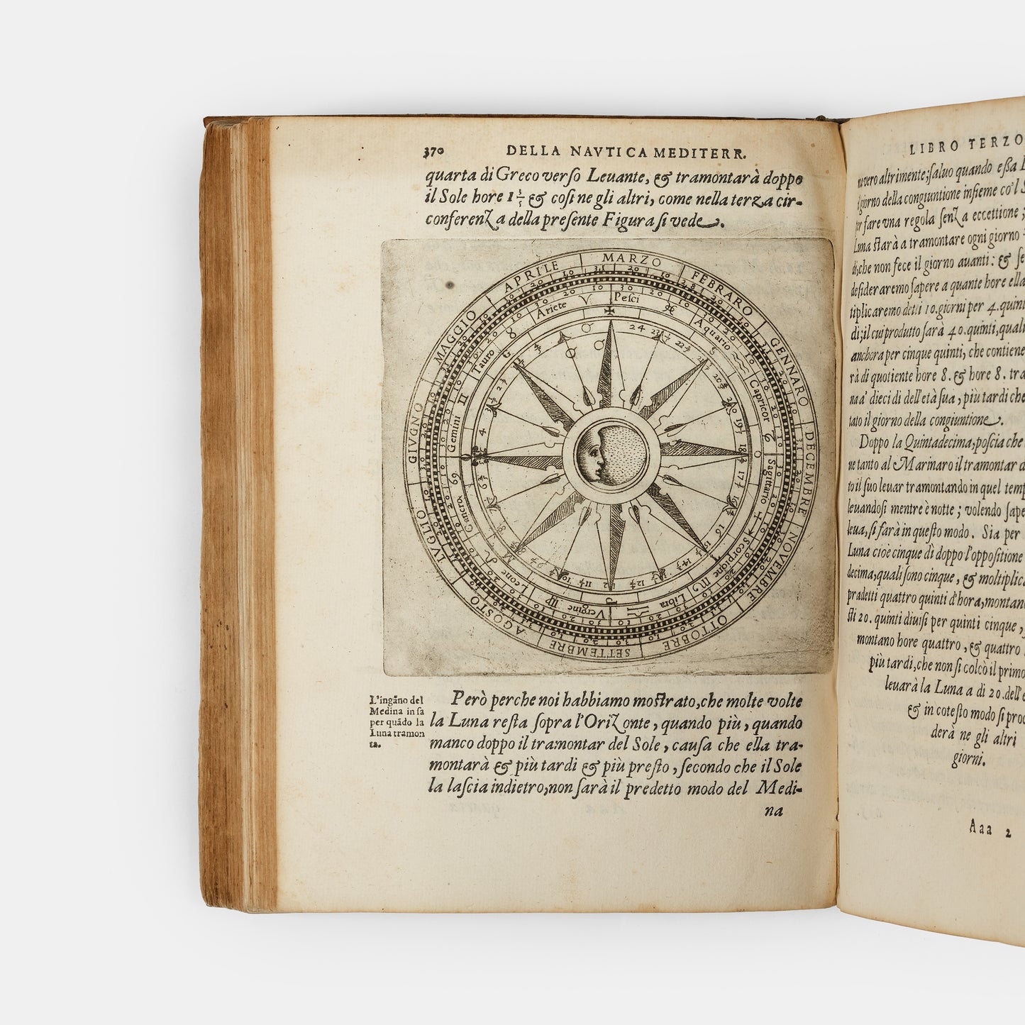 The 1607 second edition of the maritime classic Nautica Mediterranea by Bartolomeo Crescenzi, with the rare portolan chart of the Mediterranean.