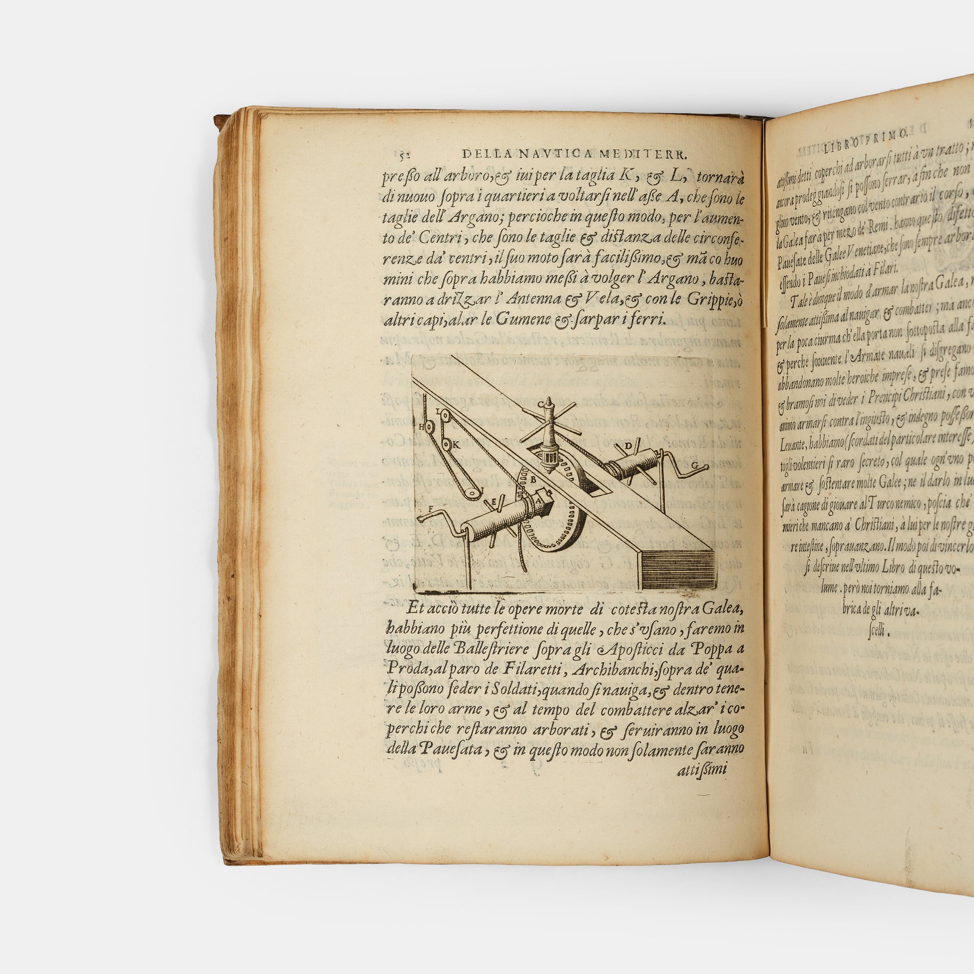 The 1607 second edition of the maritime classic Nautica Mediterranea by Bartolomeo Crescenzi, with the rare portolan chart of the Mediterranean.