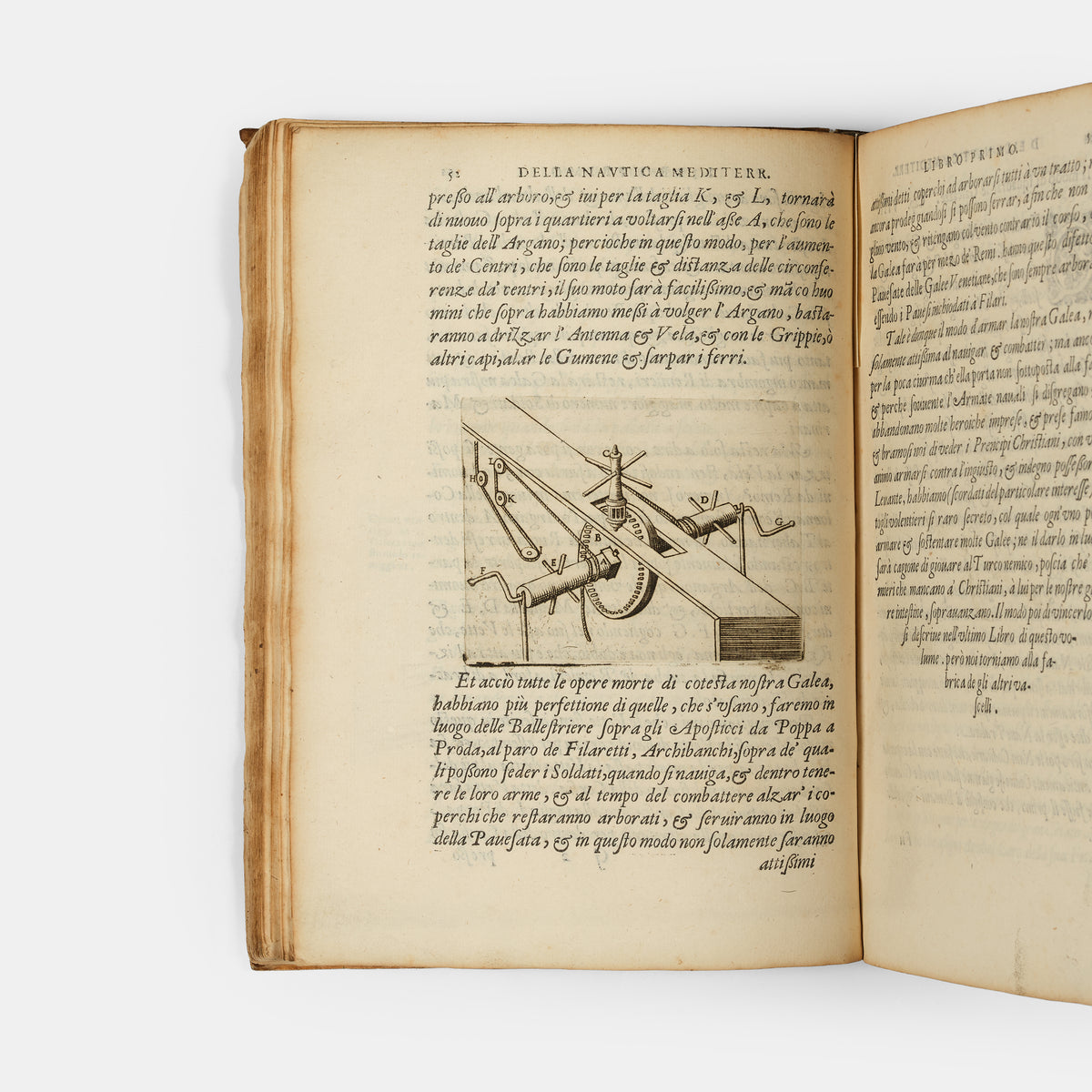 The 1607 second edition of the maritime classic Nautica Mediterranea by Bartolomeo Crescenzi, with the rare portolan chart of the Mediterranean.