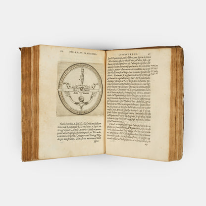 The 1607 second edition of the maritime classic Nautica Mediterranea by Bartolomeo Crescenzi, with the rare portolan chart of the Mediterranean.