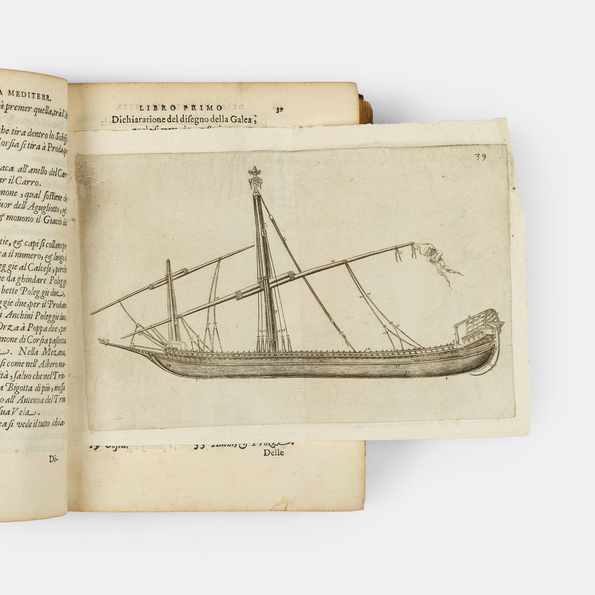 The 1607 second edition of the maritime classic Nautica Mediterranea by Bartolomeo Crescenzi, with the rare portolan chart of the Mediterranean.