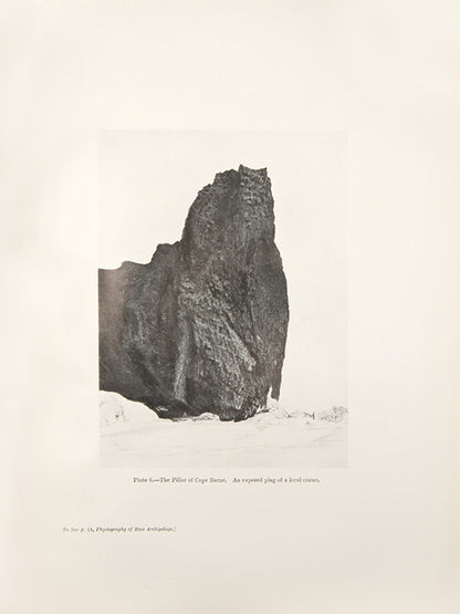 A detailed scientific report from the 'Terra Nova' expedition with maps, photographs and diagrams of the Ross Archipelago. Authored by Frank Debenham, later founder and first director of the Scott Polar Research Institute.