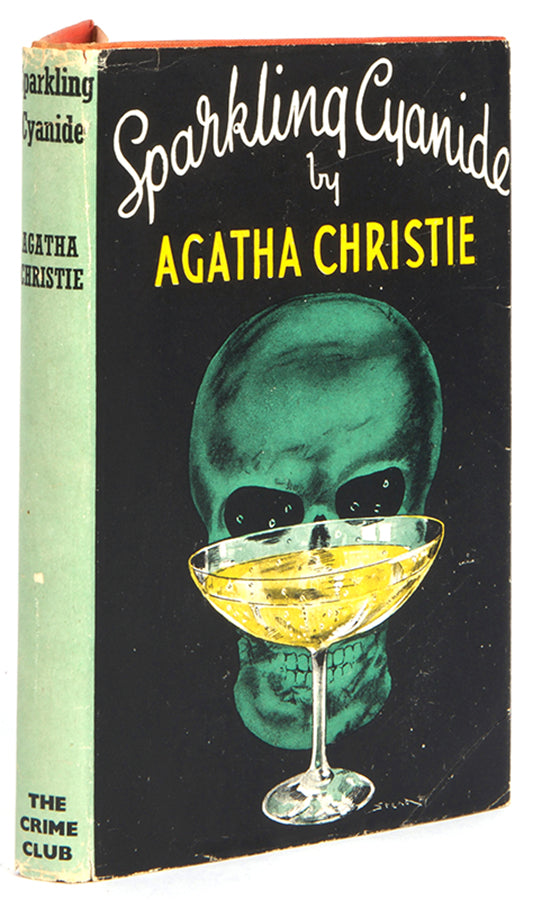 First UK edition of Sparkling Cyanide by Agatha Christie, the last appearance of Colonel Race to solve the mysterious deaths of a married couple, one year apart