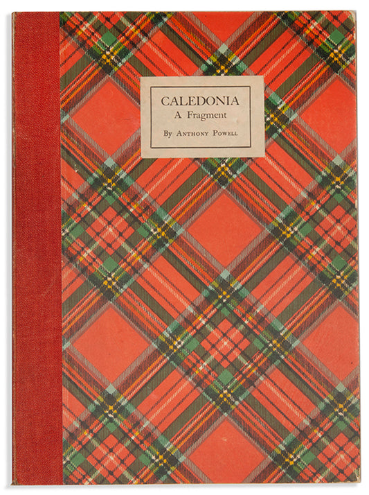 First edition of Caledonia by Anthony Powell, one of 100 copies, inscribed by the author to Alan Harris.