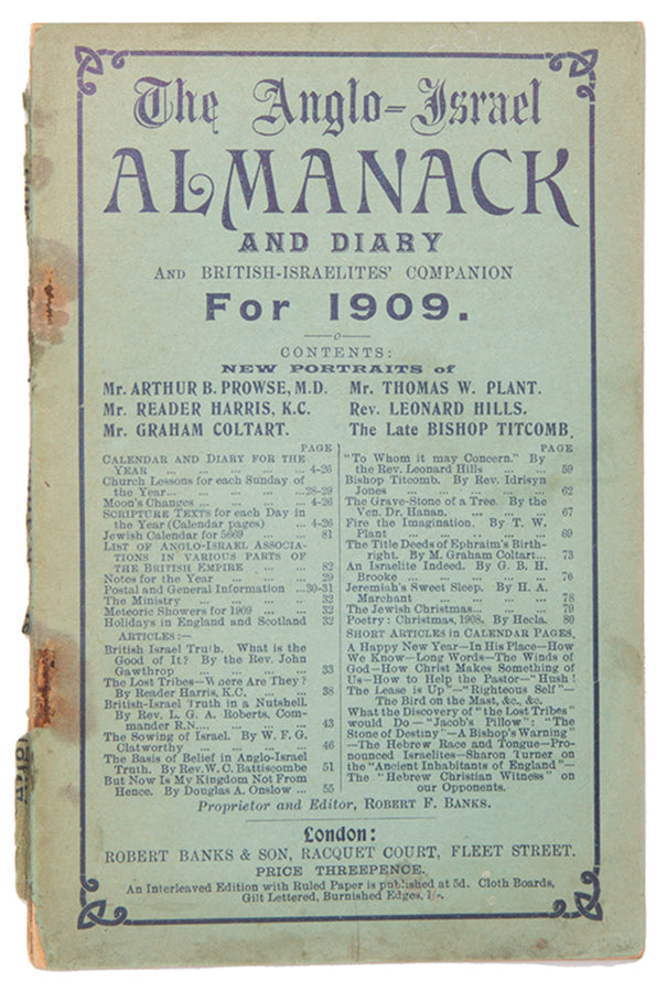 The Anglo-Israel Almanack and Diary and British-Israelites' Companion for 1909.