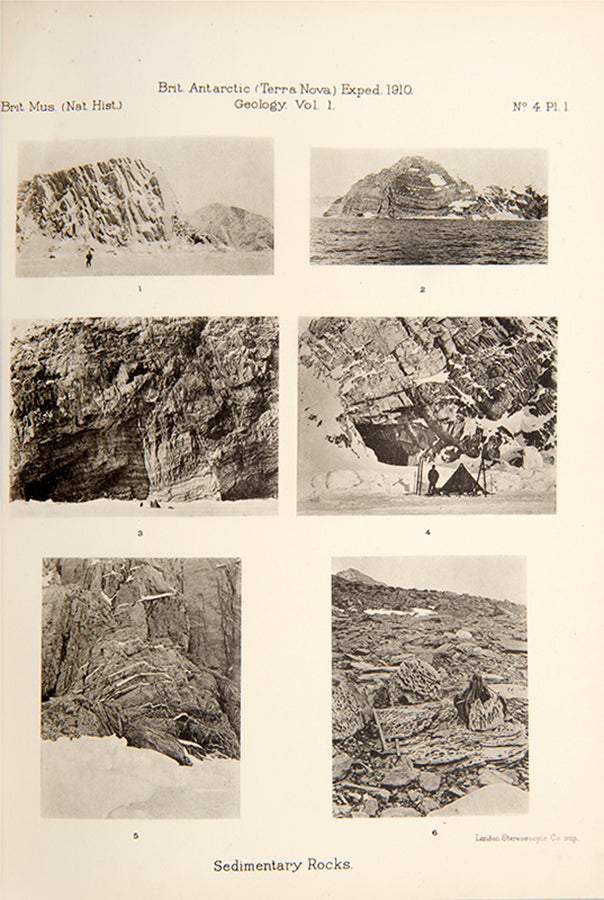 First editions of the Geology section of the Natural History Museum's series of scientific reports which resulted from the Terra Nova expedition. With two manuscript letters from Sir Raymond Priestley to the principal author Walter Smith.