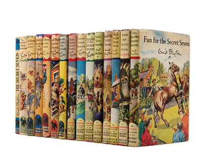 A complete first edition set of Enid Blyton's famous Secret Seven books, uncommon complete and with the dust-jackets all present and in such good condition