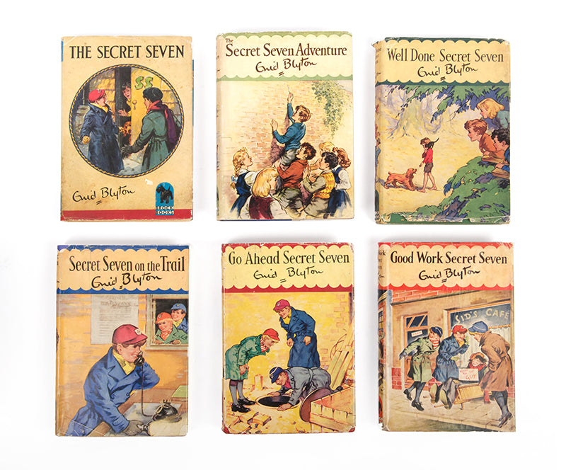 A complete first edition set of Enid Blyton's famous Secret Seven books, uncommon complete and with the dust-jackets all present and in such good condition