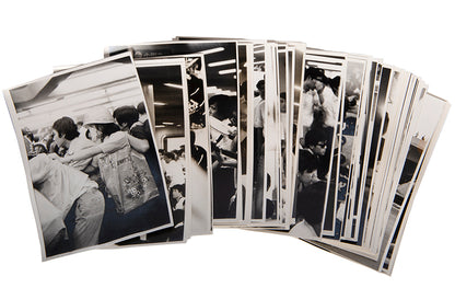 57 vintage gelatin silver photographs from the anti-War Folk Guerrilla Concerts in Shinjuku Station West Exit Underground Plaza in 1969.