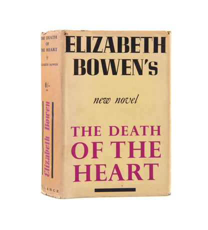 First edition of The Death of the Heart by Elizabeth Bowen, inscribed by the author.