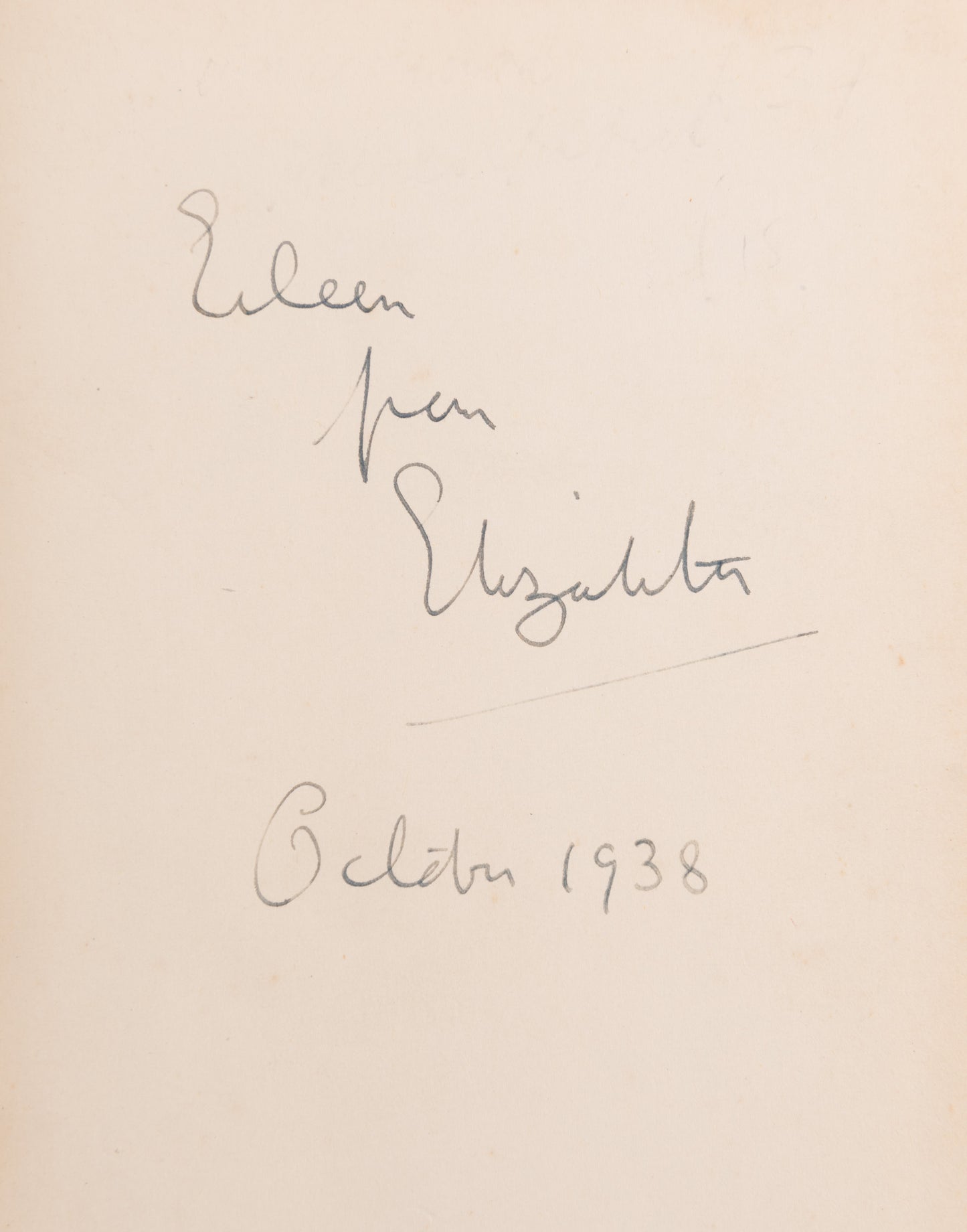 First edition of The Death of the Heart by Elizabeth Bowen, inscribed by the author.