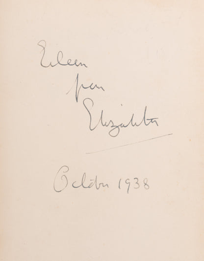 First edition of The Death of the Heart by Elizabeth Bowen, inscribed by the author.