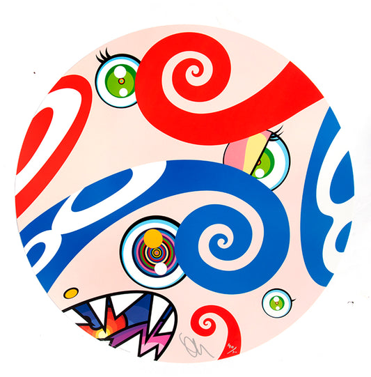 Takashi Murakami, One Plate from We Are The Jocular Clan, 2018, lithograph, signed by the artist, from the edition of 300, on wove paper