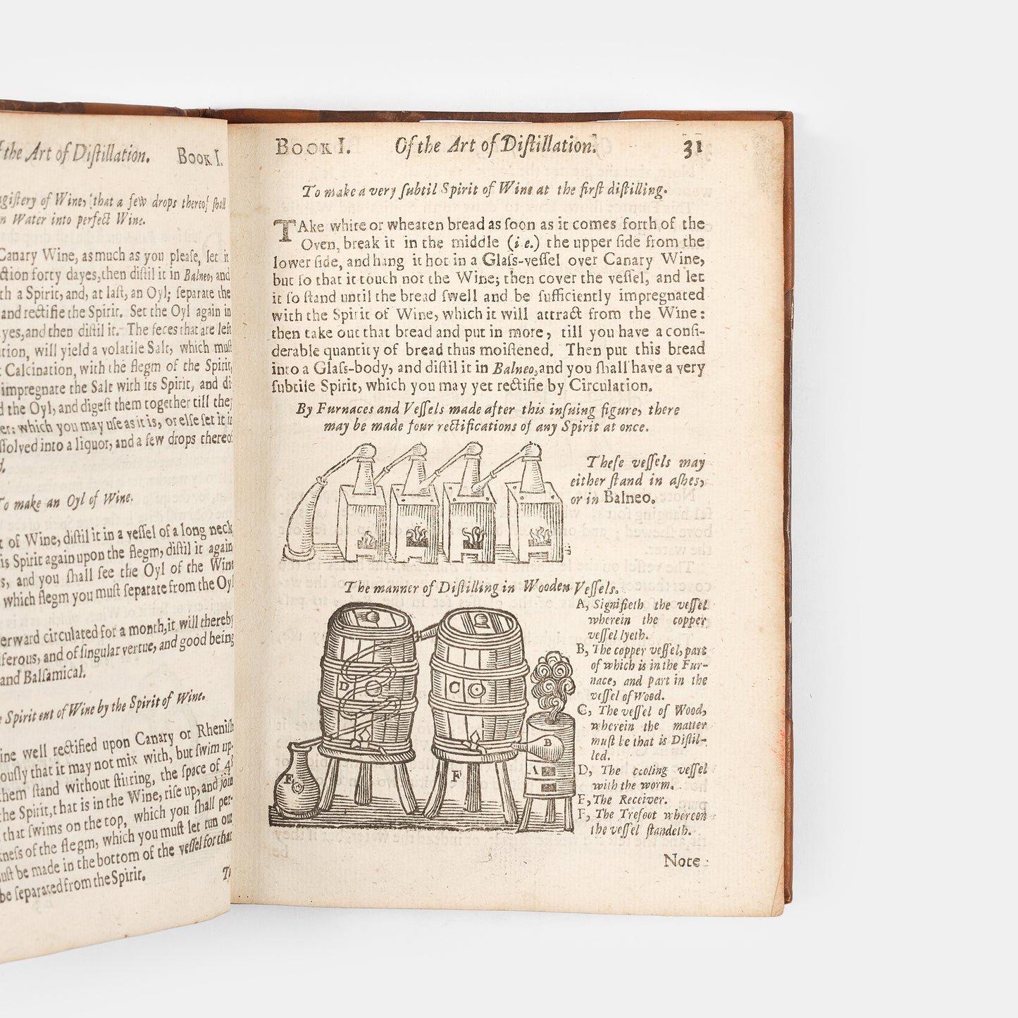 The enlarged third edition of physician John French's work on the distillation of pharmaceuticals, The Art of Distillation, with numerous woodcut illustrations, 1664.