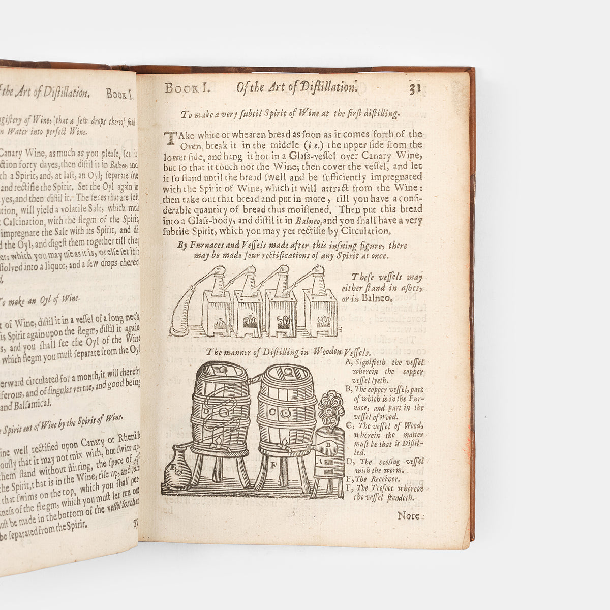 The enlarged third edition of physician John French's work on the distillation of pharmaceuticals, The Art of Distillation, with numerous woodcut illustrations, 1664.
