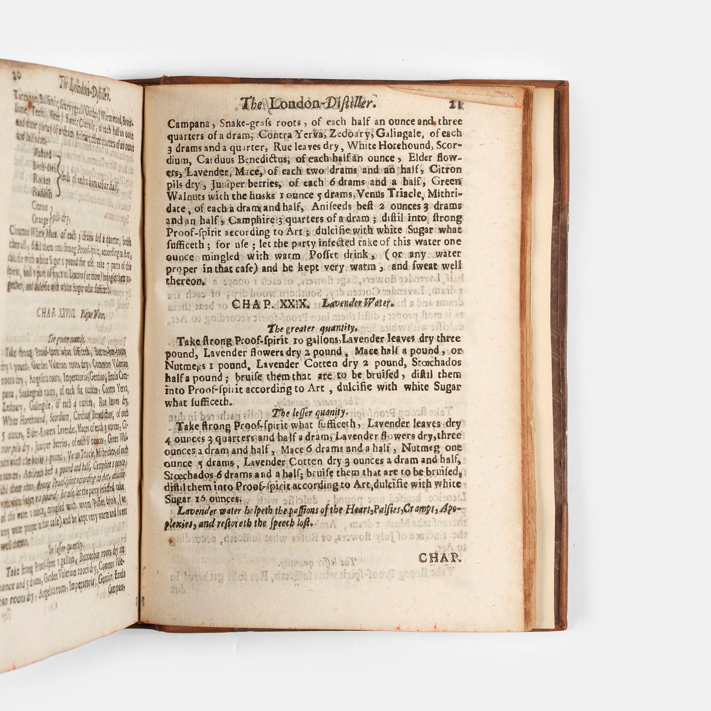 The enlarged third edition of physician John French's work on the distillation of pharmaceuticals, The Art of Distillation, with numerous woodcut illustrations, 1664.