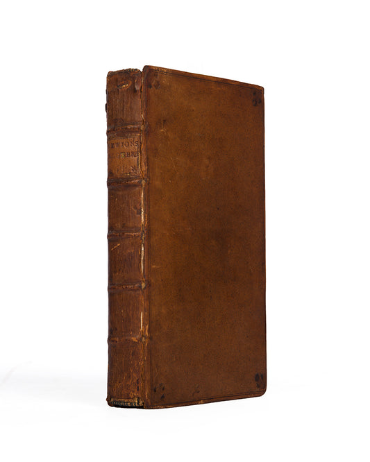 The first edition of Arithmetica Universalis, Isaac Newton's most read and republished mathematical work, edited by William Whiston and published in 1707.