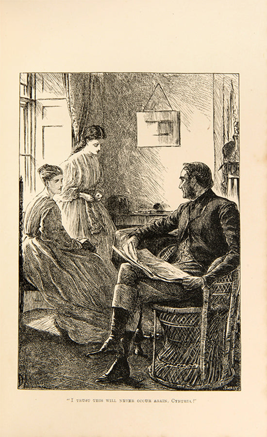 First edition of Wives and Daughters by Elizabeth Gaskell, the story of Molly Gibson and her love for Roger Hamley, the last chapter completed by Frederick Greenwood