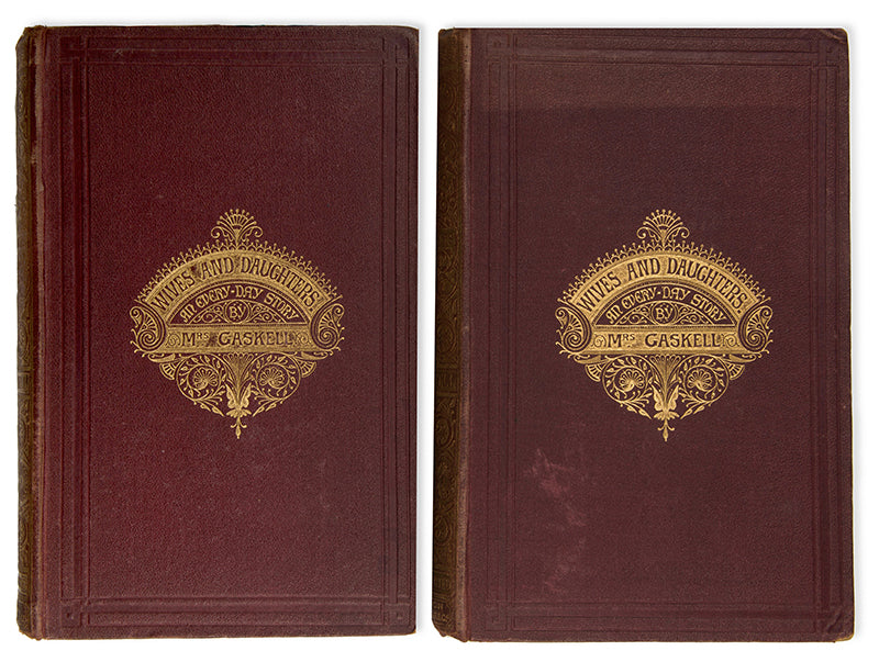 First edition of Wives and Daughters by Elizabeth Gaskell, the story of Molly Gibson and her love for Roger Hamley, the last chapter completed by Frederick Greenwood