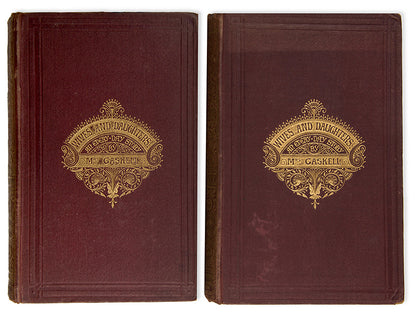 First edition of Wives and Daughters by Elizabeth Gaskell, the story of Molly Gibson and her love for Roger Hamley, the last chapter completed by Frederick Greenwood