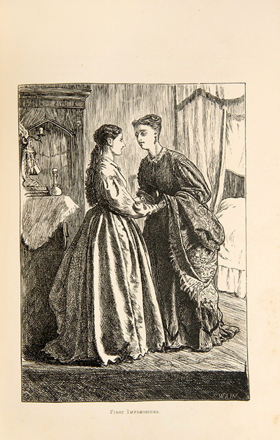 First edition of Wives and Daughters by Elizabeth Gaskell, the story of Molly Gibson and her love for Roger Hamley, the last chapter completed by Frederick Greenwood