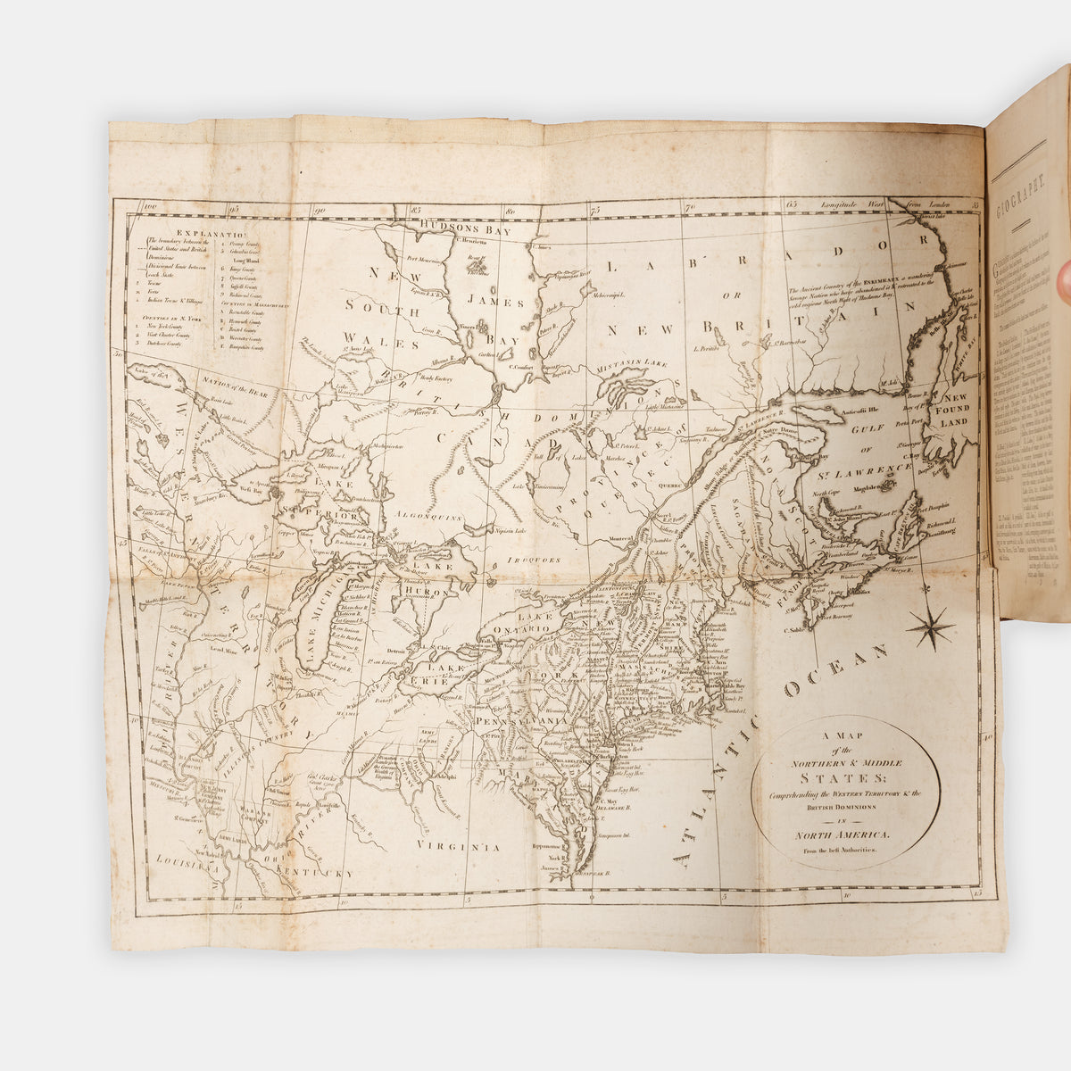 First Edinburgh edition of A New and Correct Edition of the American Geography by Jedidiah Morse, the father of American Geography.