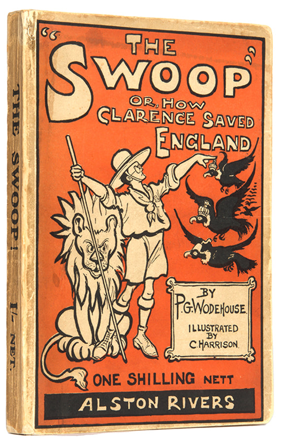 First edition of The Swoop by P.G. Wodehouse, inscribed by the author to Philip Norman.