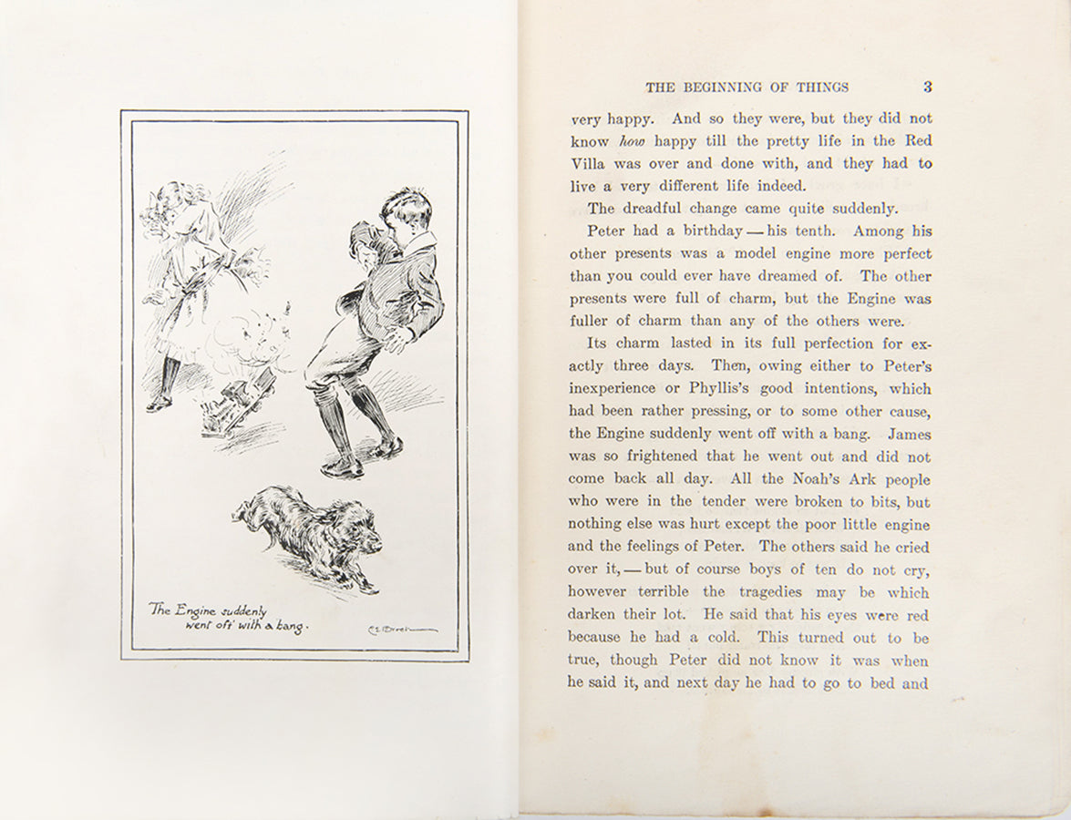 A very good first edition of E. Nesbit's, The Railway Children immortalised by the 1970 film directed by Lionel Jeffries and staring Jenny Agutter, Dinah Sheridan and Bernard Cribbins