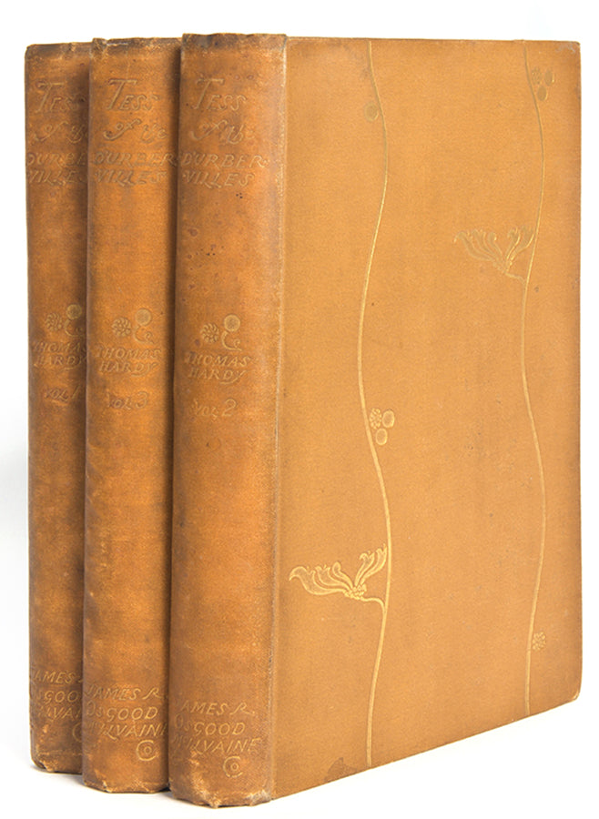 Only 1000 copies were printed in the week beginning, 29th November, 1891 of this first impression of Tess of the d'Urbervilles by Thomas Hardy, regarded as his masterpiece