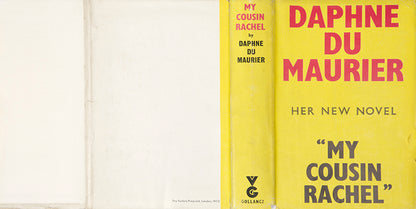 A first edition of My Cousin Rachel by Daphne Du Maurier, a Gothic cliff-hanger of a tale steeped in mystery and intrigue about the eponymous widow, Rachel