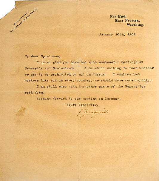 A collection of more than 20 items of Zionist and Israeli ephemera, including autograph letters, documents and envelopes.