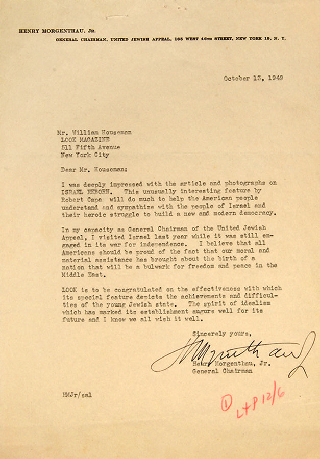 A collection of more than 20 items of Zionist and Israeli ephemera, including autograph letters, documents and envelopes.