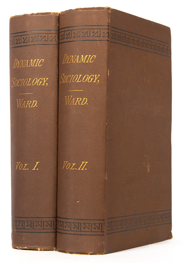 The first edition of Lester Ward's Dynamic Sociology, his major work which helped establish sociology as a distinct field of study in the United States.