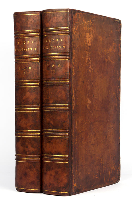 First edition with variant title page of Curtis's Flora Londinensis, the earliest English flora with coloured plates in any way approaching comprehensive.