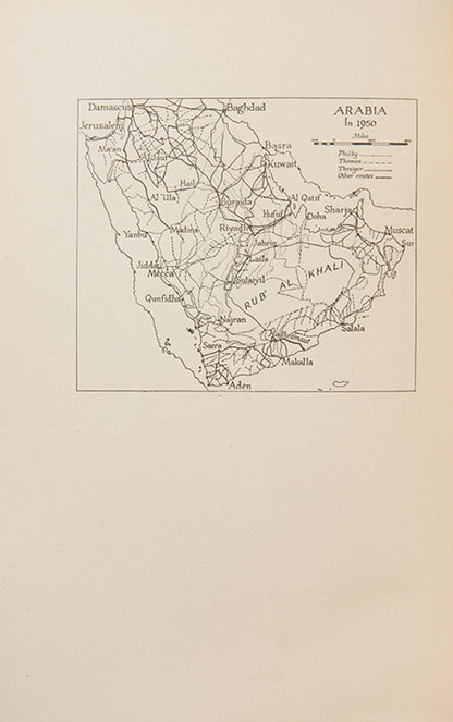 Finely bound first edition of Harry St. John Philby's Arabian Jubilee, the first full-length biography of King Saud.