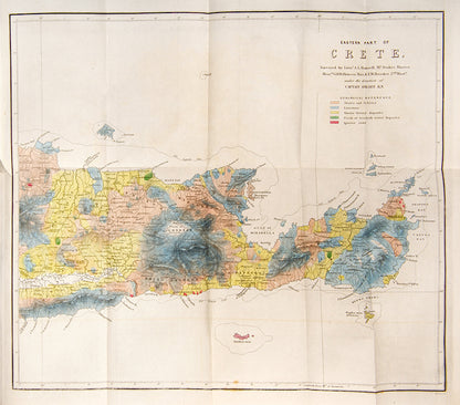 First edition of Spratt's Travels and Researches in Crete, one of the most important accounts of the island. 