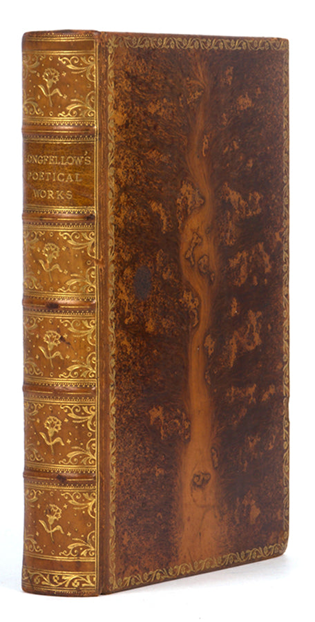 A lovely copy of Henry Wadsworth Longfellow's Poetical Works in a contemporary tree-calf binding.
